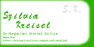 szilvia kreisel business card